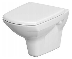 Cersanit Carina Clean On, závěsná wc mísa + antibakteriální toaletní sedátko z duroplastu, set 548, bílá, K701-033