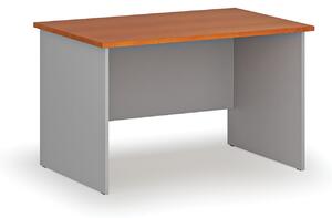 Kancelářský psací stůl rovný PRIMO GRAY, 1200 x 800 mm, šedá/třešeň