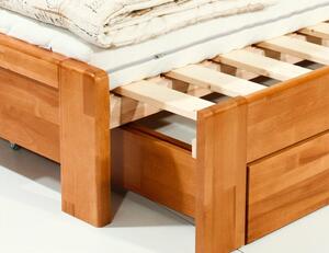 Dřevěná rozkládací postel s úložným prostorem DUO VERONA