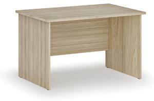 Kancelářský psací stůl rovný PRIMO WOOD, 1200 x 800 mm, dub přírodní