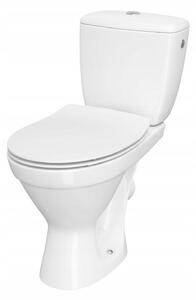 Cersanit Cersania SimpleOn 010 - WC kombi 3/6l + Slim sedátko s pomalým zavíráním z duroplastu, horizontální odpad, bílá, K11-2338
