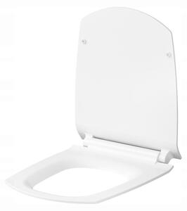Cersanit Carina, antibakteriální toaletní sedátko z duroplastu s pomalým zavíráním, bílá, K98-0135