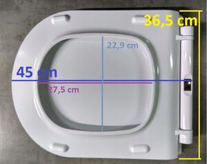 Cersanit City, toaletní antibakteriální sedátko z duroplastu, bílá, K98-0134