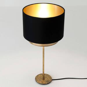 Stolní lampa Mattia, černý/zlatý chintz