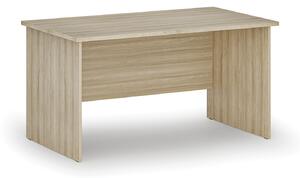 Kancelářský psací stůl rovný PRIMO WOOD, 1400 x 800 mm, dub přírodní