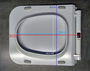 Cersanit Como, antibakteriální toaletní sedátko z duroplastu, bílá, K98-0143