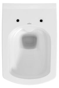 Cersanit Easy Clean On, závěsná wc mísa 52,5x36cm + antibakteriální sedátko z duroplastu, bílá, K701-144