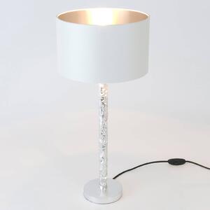 Stolní lampa Cancelliere Rotonda bílá/stříbrná 57 cm
