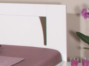 Manželská postel z masivu OLYMPIA 1, masiv buk - lak bílá