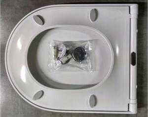Cersanit Larga Oval, antibakteriální Slim sedátko z duroplastu, bílá, K98-0229