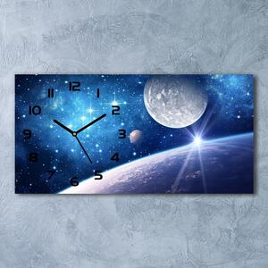 Moderní skleněné hodiny na stěnu Měsíc pl_zsp_60x30_f_52034246