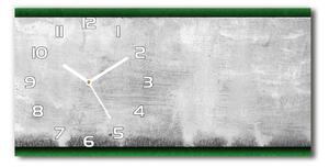 Moderní skleněné hodiny na stěnu Zelená zeď pl_zsp_60x30_f_51823590