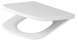 Cersanit Larga Square, antibakteriální Slim sedátko z duroplastu, bílá, K98-0231