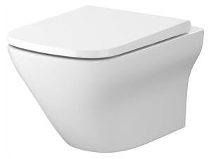 Cersanit Larga Square CleanOn, závěsná wc mísa bez sedátka, bílá, K120-004