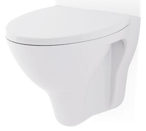 Cersanit MITO RED WC mísa závěsná 35,5x52cm+WC sedátko duroplast, Bílá, TS501-009