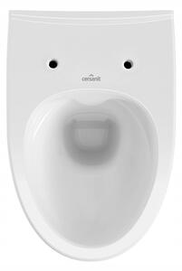 Cersanit Parva CleanOn, závěsná wc mísa s antibakteriálním sedátkem z duroplastu, bílá, K701-015