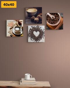 Set obrazů kouzlo kávy - 4x 40x40