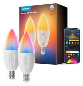 SADA 2x LED RGBWW Stmívatelná žárovka E14/5W/230V 2700-6500K Wi-Fi - Govee