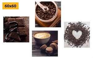 Set obrazů pro milovníky kávy