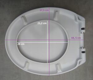 Cersanit President, antibakteriální toaletní sedátko z duroplastu s pomalým zavíráním, bílá, K98-0074