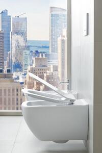 Cersanit Virgo - závěsná wc mísa CleanOn s pomalu padajícím sedátkem, bílá, S701-427