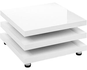 Stilista Konferenční stolek, 60 x 60 cm, bílý lesk