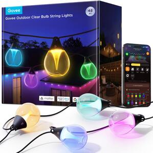 Govee-LED RGBICW Stm. venkovní dek. řetěz LED/24W/230V IP67 2700-6500K Wi-Fi