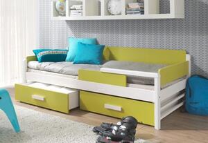 Dětská postel s úložným prostorem TEO, masiv borovice