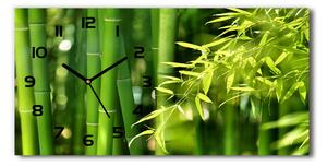 Moderní skleněné hodiny na stěnu Bambus pl_zsp_60x30_f_53968302