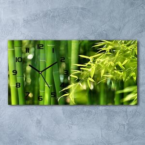 Moderní skleněné hodiny na stěnu Bambus pl_zsp_60x30_f_53968302