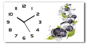 Skleněné hodiny na stěnu tiché Borůvky s ledem pl_zsp_60x30_f_54963979