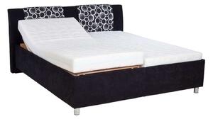 Zvýšená čalouněná postel s úložným prostorem Dajana