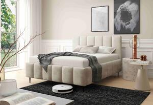 Manželská čalouněná postel 140x200 SERAFINA LEG - ecru 1