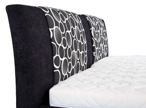 Zvýšená čalouněná postel s úložným prostorem Dajana