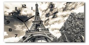 Skleněné hodiny na stěnu Eiffelova věž Paříž pl_zsp_60x30_f_57669652
