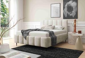 Manželská čalouněná postel 140x200 SERAFINA LEG - ecru 2