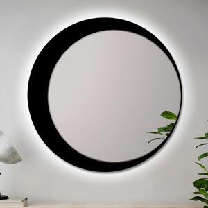 Zrcadlo Moony Black LED 90 x 90 cm