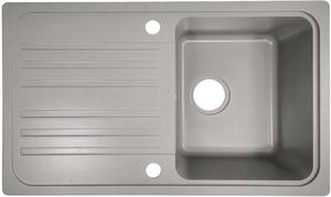 88948 Aquamarin Granitový kuchyňský dřez, 76 x 46 cm, šedý