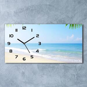 Skleněné hodiny na stěnu Tropická pláž pl_zsp_60x30_f_5838209