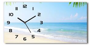 Skleněné hodiny na stěnu Tropická pláž pl_zsp_60x30_f_5838209