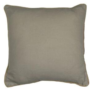 Šedý plátěný polštář s jutovým lemováním Jutei - 45*15*45 cm - Mars & More