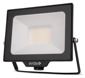 Prémiový ultratenký LED reflektor černý 30W 3000lm, denní, s přípravou na čidlo, 3 roky