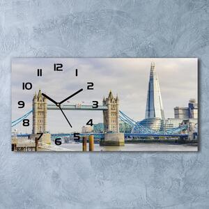 Skleněné hodiny na stěnu tiché Temže Londýn pl_zsp_60x30_f_59842518
