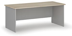 Kancelářský psací stůl PRIMO GRAY, 180x80 cm, šedá/dub přírodní