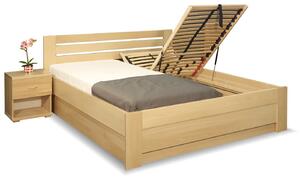Zvýšená postel s úložným prostorem Rita, 180x220, masiv buk