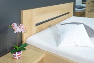 Zvýšená postel s úložným prostorem Matěj, 160x200, 180x200, masiv buk