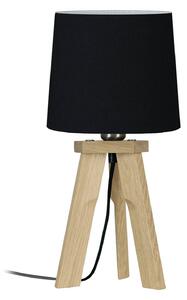 HerzBlut Tre stolní lampa, dub přírodní, bílá 42cm
