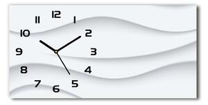Skleněné hodiny na stěnu Abstrakce vlny pl_zsp_60x30_f_62114571