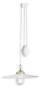Ferroluce Závěsné svítidlo s kladkou ASTI, ∅ 42 cm, 1xE27