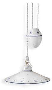 Ferroluce Závěsné svítidlo s kladkou ASTI, ∅ 30 cm, 1xE27